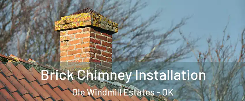 Brick Chimney Installation Ole Windmill Estates - OK