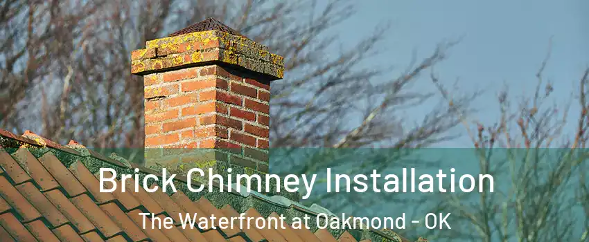Brick Chimney Installation The Waterfront at Oakmond - OK