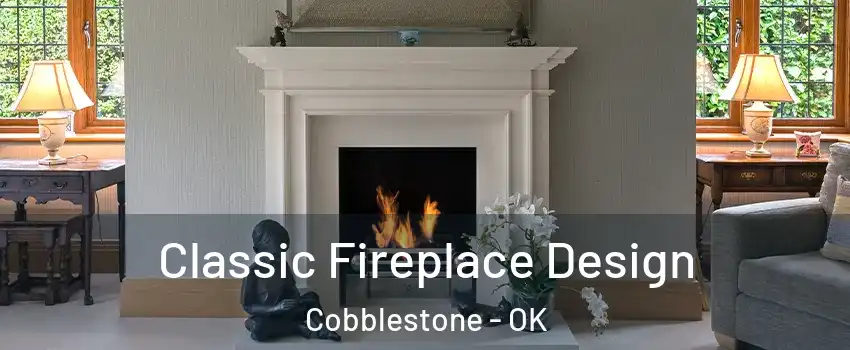 Classic Fireplace Design Cobblestone - OK