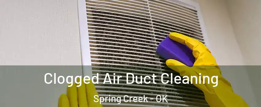 Clogged Air Duct Cleaning Spring Creek - OK