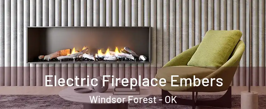 Electric Fireplace Embers Windsor Forest - OK