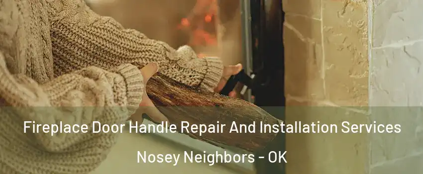 Fireplace Door Handle Repair And Installation Services Nosey Neighbors - OK