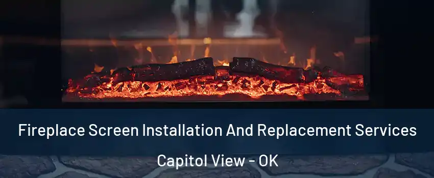 Fireplace Screen Installation And Replacement Services Capitol View - OK