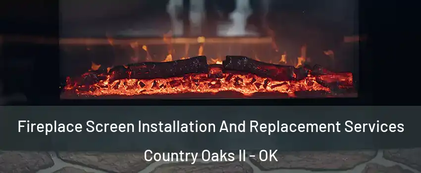 Fireplace Screen Installation And Replacement Services Country Oaks II - OK
