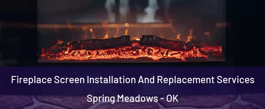 Fireplace Screen Installation And Replacement Services Spring Meadows - OK