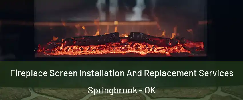 Fireplace Screen Installation And Replacement Services Springbrook - OK