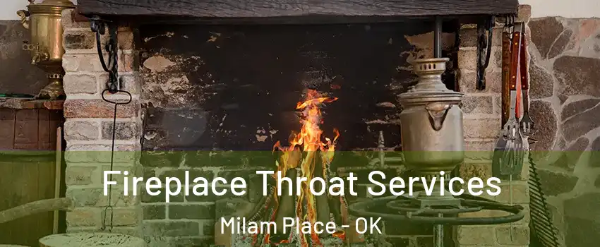 Fireplace Throat Services Milam Place - OK