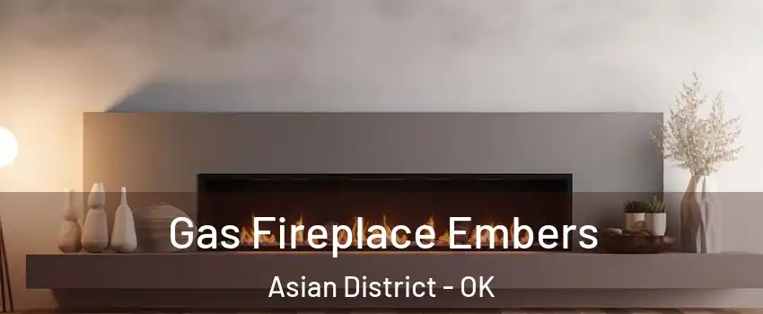 Gas Fireplace Embers Asian District - OK