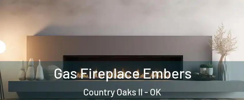 Gas Fireplace Embers Country Oaks II - OK