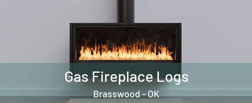 Gas Fireplace Logs Brasswood - OK