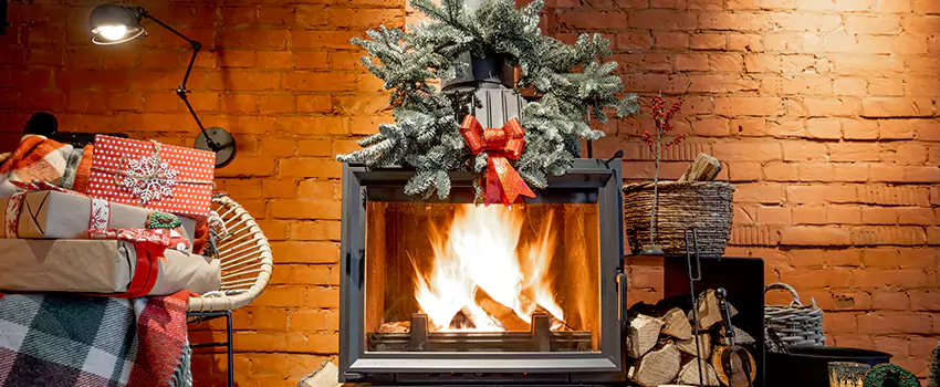 Travis Industries Linear Gas Fireplace Installation in Edwards Community Club, Oklahoma