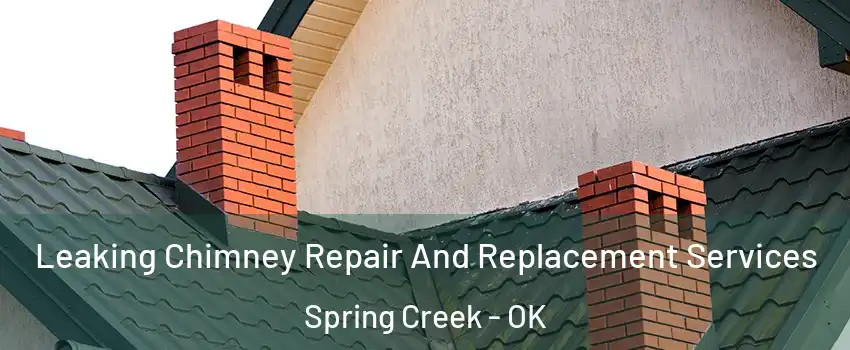 Leaking Chimney Repair And Replacement Services Spring Creek - OK