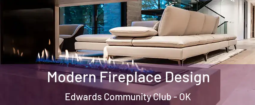 Modern Fireplace Design Edwards Community Club - OK