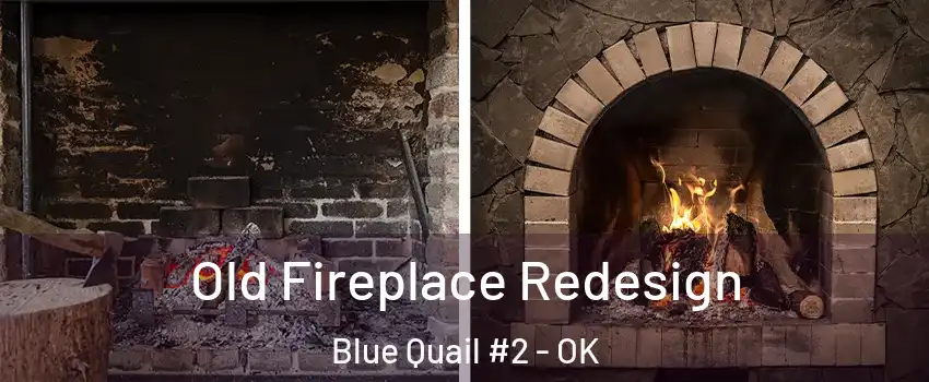 Old Fireplace Redesign Blue Quail #2 - OK