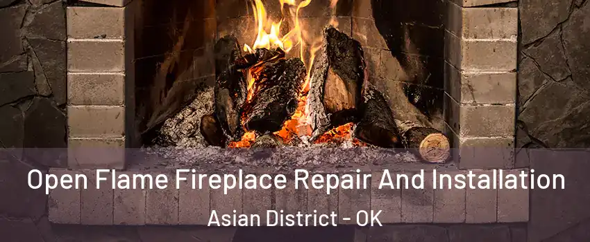 Open Flame Fireplace Repair And Installation Asian District - OK